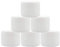 VASANA Lot de 6 Pots cosmétiques en Plastique Blanc 250 ML 250 g avec Doublure intérieure et Couvercle dôme Rechargeables pour Le Maquillage pour Les gommages, Les huiles, Les salves, Les crèmes