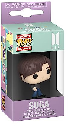 Funko Pop! Keychain: BTS - Dynamite - Suga - Neuartiger Schlüsselanhänger - Vinyl-Minifigur Zum Sammeln - Strumpffüller - Geschenkidee - Offizielle Handelswaren - Music Fans - Minifigur