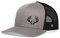 Buck Antler Hat – Deer Antler Trucker Hat Baseball Cap Snapback Hat (Grey/Black)