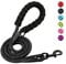 Plutus Pet Heavy Duty Rope Dog Lead With Comfortable Padded Handle, Reflective Strong Sturdy 120 150 180CM Dog Lead For Small Medium Large Dogs(4FT/120CM Black)