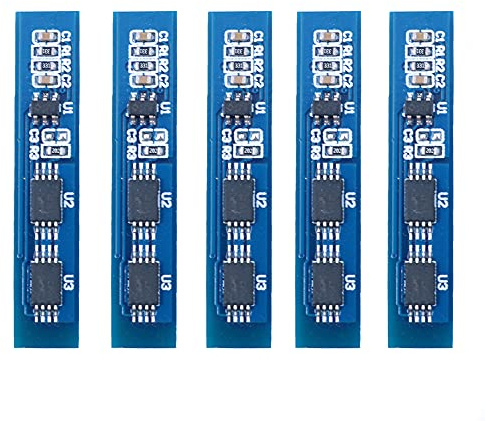 DollaTek 5Pcs 2S 7.4V 8.4V 2A 18650 Lithium Battery Protection Board Overcharge and Overdischarge Protection
