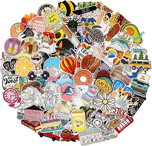 WOSHIDEFA 100PCS Multicolor Cartoon Stickers for Kids, Waterproof Vinyl Stickers for Laptop, Bike, Water Bottle, Skateboards, Luggage, Bikes, Bicycles, Travel Case, PS4, XBOX
