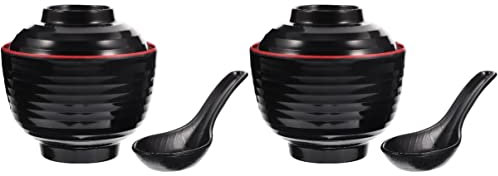 UPKOCH Food Containers Food Containers Japanese Noodle Bowl 2 Sets Japanese Miso Bowls Japanese Ramen Bowls Asian Ramen Bowls Miso Soup Bowls French Onion Soup Bowls Food Container Food Container