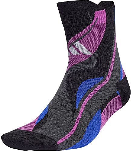 adidas Unisex - Adulto Performance Designed for Sport Graphic Socks, Black/White/Lucid Fuchsia, 40-42