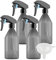 PQPAUTY 4 Piezas 300ml Botella de Spray Vacía Plástico Gris con Pulverizador de Gatillo Negro Botella Pulverizador Vacía Pulverizador de Disparo para Limpieza, Jardinería, Plantas