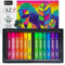 Artecho Ölpastellkreide Fluoreszierende 12er Leuchtfarbe Set, lichtechte Farben, Sanfte Berührung, Einfaches Mischen und Schattieren, Ideal für Künstler, Hobbymaler, Schule.