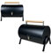 Il Gruppone Passione Casa Griglia Cilindro da Tavolo BBQ in Acciaio Inox Barbeque da Viaggio Portatile Colore Nero Carbonella Trasportabile Picnic Campeggio