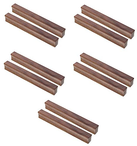 DOITOOL 10 Stk Griff aus Massivholz Schubladengriffe Holzgriffe für Kommode schrankgriffe Schublade zieht Griffe für Küchenschränke Schrank zieht Knopf Kleiderschrank handhaben Holzschrank