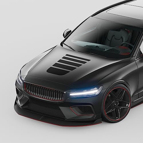 Finest Folia Rennstreifen Auto Aufkleber für Motorhaube Motorrad Bus Sticker Kfz Zubehör Tuning Dekor Design Folie Racing Streifen Dach KX077 (09 Schwarz Matt)