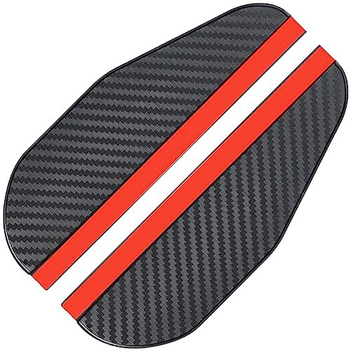 2 Pièces rétroviseur pare-pluie,Universel Voiture Rétroviseur Couverture,universel en fibre de carbone rétroviseur latéral pluie sourcil,Accessoires De Voiture,pour Plupart des Voitures