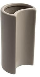 Vase MODERN Art aus Steingut Braun für Moderne Home Decor Blumenvase Boho Dekor Keramik, 8 x 6,7 x 15,3 cm