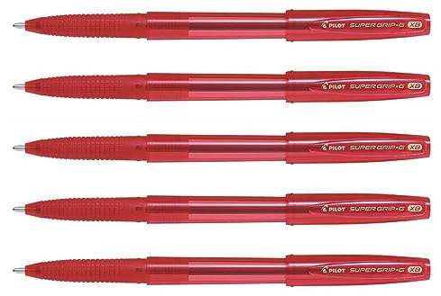 PILOT 5 Kugelschreiber Super Grip G, extra große Spitze, XB, Rot