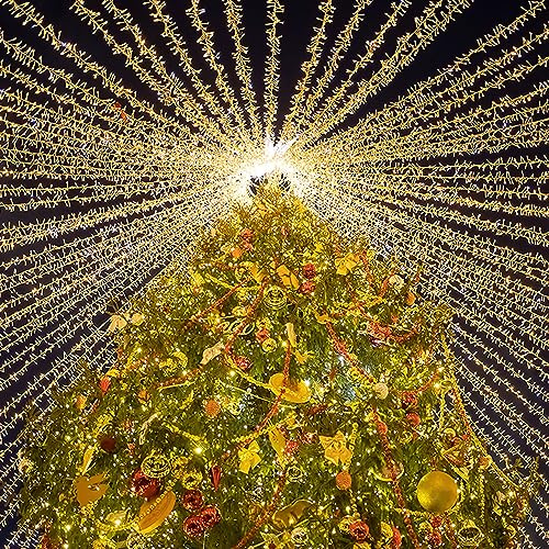 Sonnewelt lichterkette außen 200m 1000LEDs lichterketten aussen mit Stecker fairy lights innen Lichtervorhang für Party Weihnachten Hochzeit Beleuchtung Zimmer Halloween Garten Deko Warmweiß