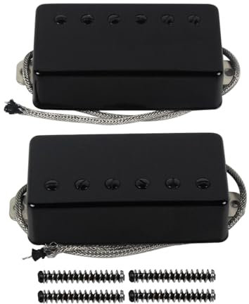 FLEOR Alnico5 – ensemble de micros Humbucker pour guitare, pont et manche, compatibles avec les parties de guitare de style LP, noir