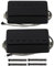 FLEOR Alnico5 Gitarren-Humbucker-Tonabnehmer-SetSTeg- und Hals-Tonabnehmer, kompatibel mit Gitarrenteilen im LP-Stil, Schwarz