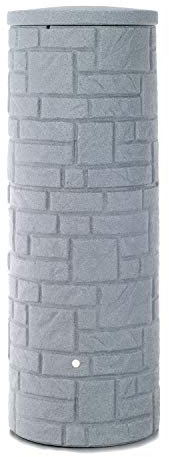 Regentonne grau Regenwassertank Arcado 360 Liter Granit aus UV- und witterungsbeständigem Material. Regenfass BZW. Regenwassertonne mit kindersicherem Deckel