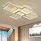 SXLXQM LED Deckenleuchte Dimmbar Fernbedienung Modern Deckenlampe Groß Rechteckig Wohnzimmerlampe 118W Geometrisch Wandlampe Multifunktional Deckenbeleuchtung für Schlafzimmer Wohnzimmer Büro