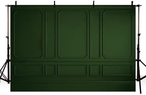 MEHOFOND 7x5ft Vintage Green Wall Photography Backdrop Vintage Wooden Door Portrait Background Banner Wedding Party Newborn Birthday Photo Studio Supplies