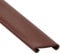 2m-5m Handlauf PVC 40x8 mm Treppenhandlauf Kunststoffhandlauf Profil für Treppengeländer Gummi (Braun 2m)