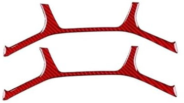 Innenbereich Aufkleber Für Toyota Für Supra GR Für A90 Für A91 Für MK5 2019 2020 2021 2022 Auto Sitz Kopfstütze Weichen Kohlenstoff Faser Aufkleber RHD LHD Innen Zubehör Dekorative Aufkleber (Farbe :