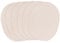 fanquare Ovale gewebte Platzsets Satz von 6 Weiß Baumwolle Seil Geflochtene Platzsets hitzebeständig Waschbar rutschfeste Tischsets für Küche Esstisch, Home Dekoration 30x40cm