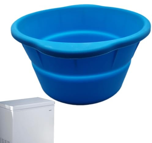 Bandeja redonda extra grande para cubitos de hielo | Caza de herramientas para hacer hielo de sílice de calidad alimentaria | Moldes para bloques de hielo Baño de hielo | Pesca, viajes la playa y ca