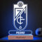 Transparent Gift Lámpara Personalizada Equipos Fútbol. Regalos Originales Cumpleaños Infantiles. Regalos para Hombres, Día del Padre. Diseño Escudo Granada de Metacrilato y Madera. Luz LED
