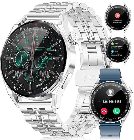 LIGE SmartWatchs Orologio da polso da uomo con 120 modalità sportive, monitoraggio della frequenza cardiaca/SpO2/sonno IP68 impermeabile