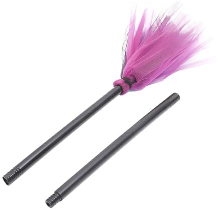 CORHADe Escoba De Bruja Único Seguro Para Halloween Accesorio De Disfraz De Bruja Para Niños Y Niñas Y