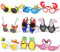 9 Paar Hawaiian Party Brille Set Sommer Tropische Party Sonnenbrillen für Erwachsene Kinder Tropische Party Photo Requisiten mit Flamingo Fruchtsaft Ananas Hawaii Luau Beach Pool Party Dekoration
