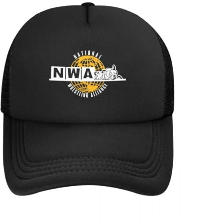 ZTQTQZZ Atmungsaktiv Mesh Baseballmütze Sporthut NWA National Wrestling Alliance Baseball Cap Golf Wear Schutzhut Herren Luxus Damen