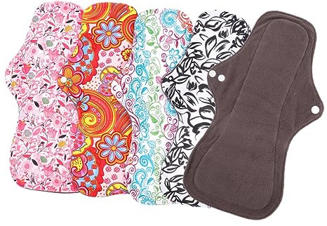 HAWILLOSCH 4 Pièces Pochette De Rangement Étanche Pour Serviettes Hygiéniques Réutilisables En Bambou Lavables Et Portables Avec Double Pression Pochette Noire Pratique Pour Voyage Quotidien