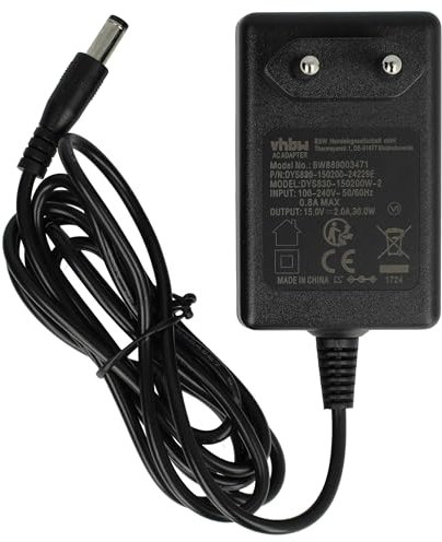 vhbw Fuente alimentación CA/CC compatible con Traktor Audio 6, 2, 10 unidad de efectos mezclador de DJ - 145 cm