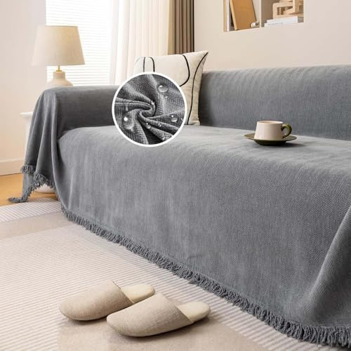 BUNQQF Sofa Überzug, Kratzschutz Sofa Katze, Wasserdicht Couch Katzenschutz, Sofaüberwürfe Loveseat Abdeckung, Sofabezug Wasserdicht Tierhaare, Rutschfester für Haustiere Kinder Hund Katze Kratzer