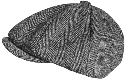 XDGBGFN Newsboy Cap Herren Schiebermütze Herren Barett Cap Retro Herringbone Mütze mit Baumwollfutter 20er Jahre Kostüm Herren Accessoires Mütze (DE/NL/SE/PL, Alphanumerisch, Einheitsgröße, Grau)