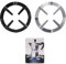 Watlikeup Cast Iron Trivet, 2 Pack (Black, White), 13.3cm, Round, Non-Slip Gas Ring Reducer for Coffee Pot, Espresso Maker, Moka Pot, Pan, Kettle