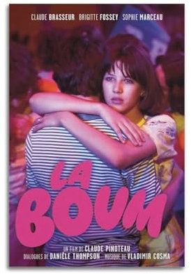 LIRAHRNNKA La Boum Poster, dekoratives Leinwand-Poster, Wandkunst, Dekor, Wohnzimmer, moderne Schlafzimmer-Dekoration, Poster, 30 x 45 cm, ungerahmter Stil