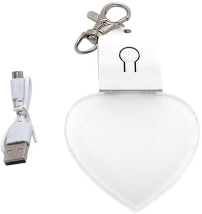 XIAOXIAOYU Schlüsselanhänger mit Lichtherz, Handtaschen-Anhänger – Geldbörse, leuchtendes Herzlicht, LED-Handtaschen, Lampe, tragbarer Anhänger für Frauen und Mädchen