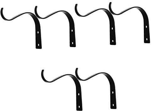 Abaodam 3 Ensembles Crochets Muraux S pour Suspension De Plantes De Crochets Décoratifs pour Pots Et Lanternes Accroche Pratique Et pour Intérieur Et Extérieur 2 Pièces * 3
