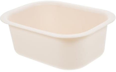 Beige PP Wickeltischbecken mit Verstärktem Design für Babywäsche | Leicht, Robust und Praktisch, Zubehör für Wickelplatz und Sanfte Reinigung, Passend für Alltag