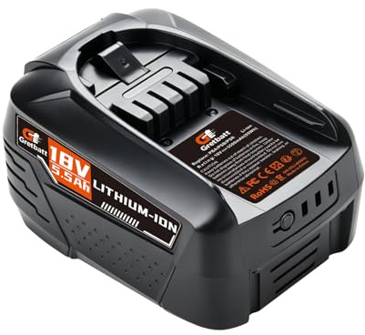 18V 5.5Ah Hochkapazitäts-Ersatzakku für Power for All Akku 18V 4,0Ah – Hochleistungs-Lithium-Ionen für Bosch PBA/PSB/PSR, Gardena, Gloria und Wagner Geräte – Kompatibel mit Power for All