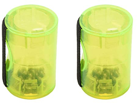 ISTOVO 2X Guitar Ukulele Sand Shaker Rhythm Ring Maraca Cabasa Wear on Finger Ukulele Accessories Black