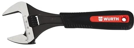 Wuerth Chiave a rotella grande apertura – capacità 0-34 mm – lunghezza 176 mm (6) – ganasce extra larghe e impugnatura ergonomica