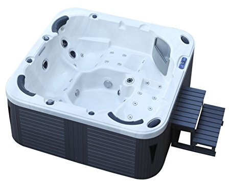 Bain à remous américain extérieur 215 x 215 cm. Bain à bulles pour 5 personnes