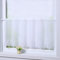 Joyswahl Scheibengardine Voile Bistrogardinen mit Lochleiste Jasmin Kurzgardine HxB 30x120cm Weiß 1er Pack