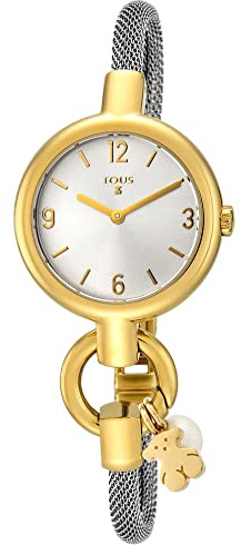 TOUS Watches hold Damen Uhr analog Quarzwerk mit Edelstahl Armband 800350860