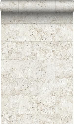 Origin papier peint imitation pierre beige 53 cm x 10.05 m Wallcoverings