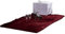 HotYou Faux Lammfell Faux Schaffell Teppich, Super Flauschig Weiche Nachahmung Wolle Teppich Longhair Fell Optik Gemütliches Schaffell Bettvorleger Sofa Matte,Weinrot,40 * 60CM