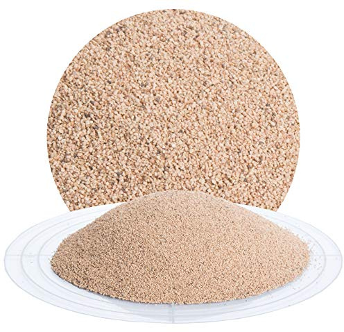 Schicker Mineral Nussschalengranulat Strahlmittel 450-800 µm 25 kg, organisches Mehrwegstrahlmittel, chemisch neutrale Oberflächenbehandlung ohne Eisenanteil, ideal für Aluminium, Edelstahl