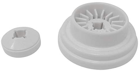 ZickZackNaehmaschine Z.Z.N. Fadenablaufscheibe Garnstopper (groß + klein) für Singer Nähmaschinen 2 St.